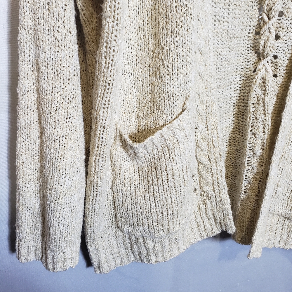Knox Rose Cozy Cream Knit Sweater Medium - Picture 7 of 12